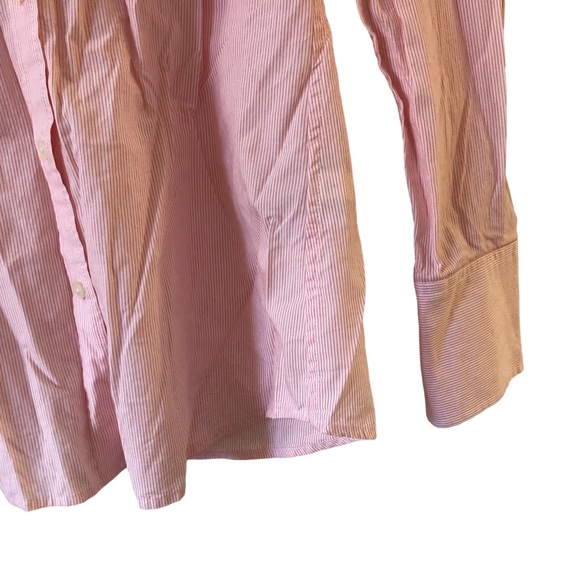 Banana Republic Pink Blouse - Stripes - Size 4 small - Picture 5 of 7